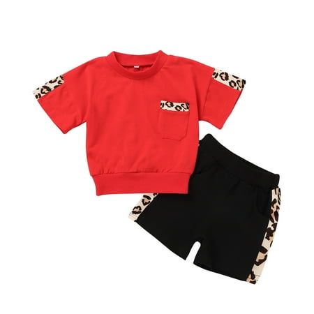 EHTMSAK Newborn Infant Toddler Baby Kids Children Child Girl Summer Outfits Short Sleeve Clothing Set T Shirts and Shorts Set Red 0-3Y 80
EHTMSAK Newborn Infant Toddler Baby Kids Children Child Girl Summer Outfits Short Sleeve Clothing Set T Shirts and Shorts Set Red 0-3Y 80