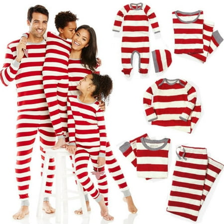 Family Matching Christmas Stripe Pyjamas Cotton Pajamas Sleepwear Sets for Adults Kids
Family Matching Christmas Stripe Pyjamas Cotton Pajamas Sleepwear Sets for Adults Kids
