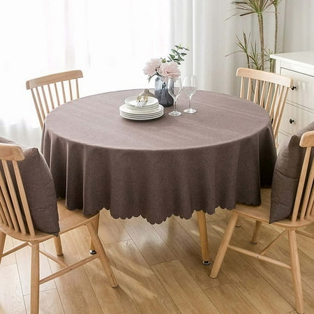 UMMH Round Washable Polyester Fabric Tablecloth 110 Inch Waterproof Wrinkle Resistant Washable Table Cloth Decorative Fabric Table Cover for Kitchen Dining Indoor and Outdoor Use
UMMH Round Washable Polyester Fabric Tablecloth 110 Inch Waterproof Wrinkle Resistant Washable Table Cloth Decorative Fabric Table Cover for Kitchen Dining Indoor and Outdoor Use