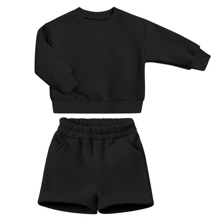 Atogsazn Children s Girl 2 Piece Outfits Kids Long Sleeve Sweatshirt and Shorts Set Fall Winter Clothes Black 2-3 Years on Clearance
Atogsazn Children s Girl 2 Piece Outfits Kids Long Sleeve Sweatshirt and Shorts Set Fall Winter Clothes Black 2-3 Years on Clearance