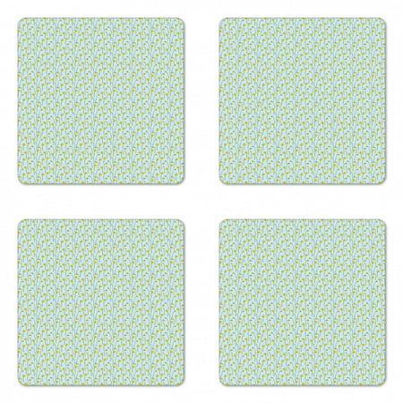 Flower Coaster Set of 4 Simple Cartoonish Floral Pattern with Daffodils Square Hardboard Gloss Coasters Standard Size Baby Blue Mustard by Ambesonne
Flower Coaster Set of 4 Simple Cartoonish Floral Pattern with Daffodils Square Hardboard Gloss Coasters Standard Size Baby Blue Mustard by Ambesonne