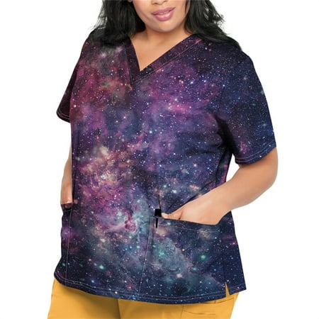 Sksloeg Women Scrubs Tops Starry Printed Top Nurse Uniforms for Women Short Sleeve V-Neck Shirts Tee Tops with Pockets Red XXXL
Sksloeg Women Scrubs Tops Starry Printed Top Nurse Uniforms for Women Short Sleeve V-Neck Shirts Tee Tops with Pockets Red XXXL
