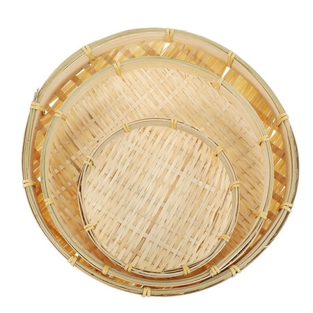 Basket Storage Woven Tray Sieve Holder Food Serving Fruit Trays Display Kitchen Washing Strainer Veggies Round Shallow
Basket Storage Woven Tray Sieve Holder Food Serving Fruit Trays Display Kitchen Washing Strainer Veggies Round Shallow