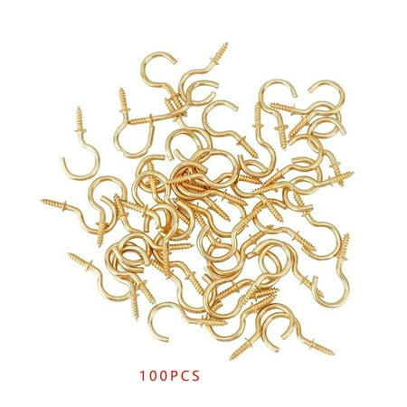 100Pcs/set Brass Plated Steel Ceiling Cups Hooks Screw Hooks for Hanging Home Ceiling Hanging
100Pcs/set Brass Plated Steel Ceiling Cups Hooks Screw Hooks for Hanging Home Ceiling Hanging
