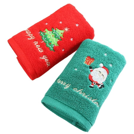 NUOLUX 2Pcs Delicate Christmas Gift Cotton Embroidered Towels Christmas Cotton Towels
NUOLUX 2Pcs Delicate Christmas Gift Cotton Embroidered Towels Christmas Cotton Towels