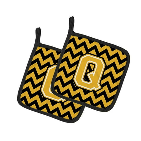 Caroline s Treasures CJ1053-QPTHD Letter Q Chevron Black and Gold Pair of Pot Holders 7.5HX7.5W multicolor
Caroline s Treasures CJ1053-QPTHD Letter Q Chevron Black and Gold Pair of Pot Holders 7.5HX7.5W multicolor