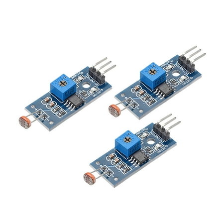 Photosensitive Sensor Module Digital Light Intensity Detection DC 3.3-5V for Arduino UNO 3pcs
Photosensitive Sensor Module Digital Light Intensity Detection DC 3.3-5V for Arduino UNO 3pcs