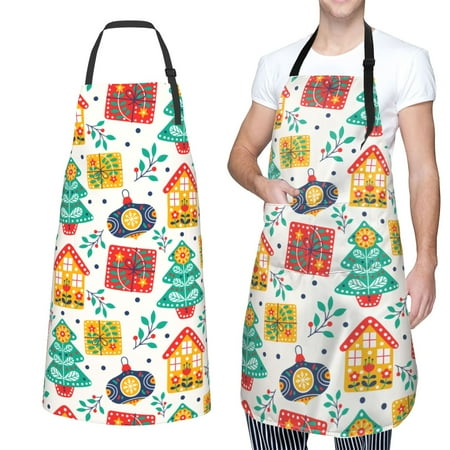 XMXT 1 Pcs Waterproof Kitchen Cooking Apron Christmas Element Decoration Adjustable Aprons for Women Men with Pockets
XMXT 1 Pcs Waterproof Kitchen Cooking Apron Christmas Element Decoration Adjustable Aprons for Women Men with Pockets