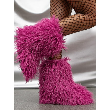 Women s Faux fur Boot Furry Fluffy Short Snow Boot -Calf Boots Warm Comfortable Outdoor Flat Shoes
Women s Faux fur Boot Furry Fluffy Short Snow Boot -Calf Boots Warm Comfortable Outdoor Flat Shoes