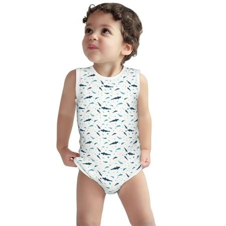Vsdgher Party Shark Cute Print Baby Unisex Baby Cotton Sleeveless Bodysuits Soft and velvety comfortable and breathable
Vsdgher Party Shark Cute Print Baby Unisex Baby Cotton Sleeveless Bodysuits Soft and velvety comfortable and breathable
