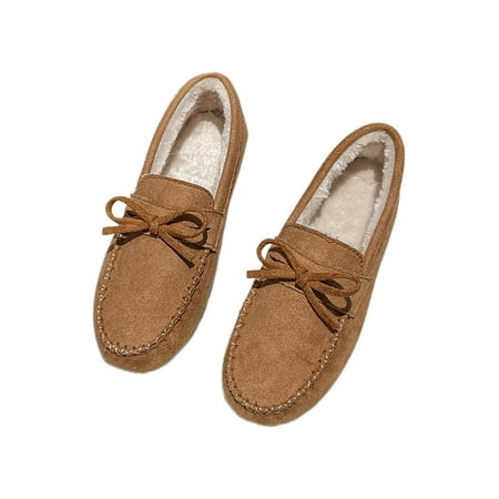 Kesitin Ladies Non-Slip Low Heel Fuzzy Loafer Walking Comfort Warm Loafers Slip On Dress Shoe Brown 9
Kesitin Ladies Non-Slip Low Heel Fuzzy Loafer Walking Comfort Warm Loafers Slip On Dress Shoe Brown 9