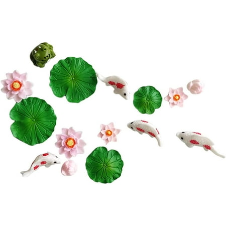 PIKADINGNIS Set of 15 Resin Refrigerator Magnet Lotus Leaf Lotus Frog and Fish
PIKADINGNIS Set of 15 Resin Refrigerator Magnet Lotus Leaf Lotus Frog and Fish