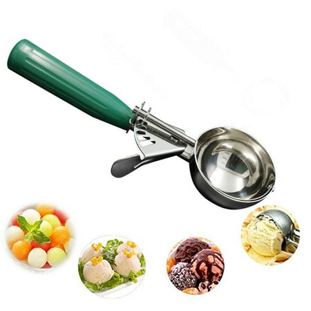 

Yubatuo Ice Cream Scoops Cake Trigger Cookie Scoop Stainless Steel Spoon Scoopers Thank