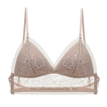 Women Backless Sexy Bra Lace Seamless Bralette Triangle Cup Wirefree Bras Soft Thin Underwear Khaki S
Women Backless Sexy Bra Lace Seamless Bralette Triangle Cup Wirefree Bras Soft Thin Underwear Khaki S