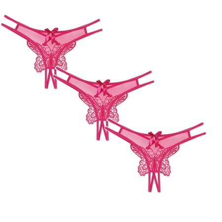 Womens Underwear Brief Low Waist Traceless Mesh Embroidered Big Butterfly Open End Thong Panties3PC
Womens Underwear Brief Low Waist Traceless Mesh Embroidered Big Butterfly Open End Thong Panties3PC