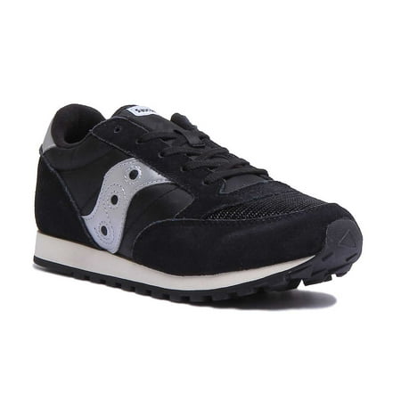 Saucony Jazz Original Kid s Lace Up Suede Nylon Sneakers In Black Size 1