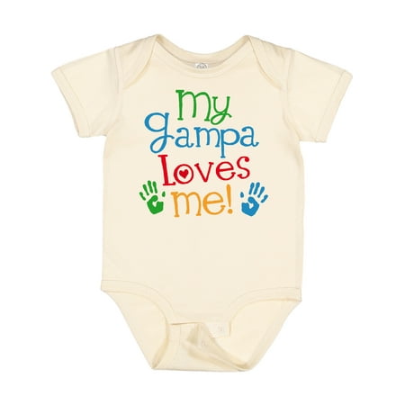 Inktastic My Gampa Loves Me Boys Girls Gift Baby Boy or Baby Girl Bodysuit