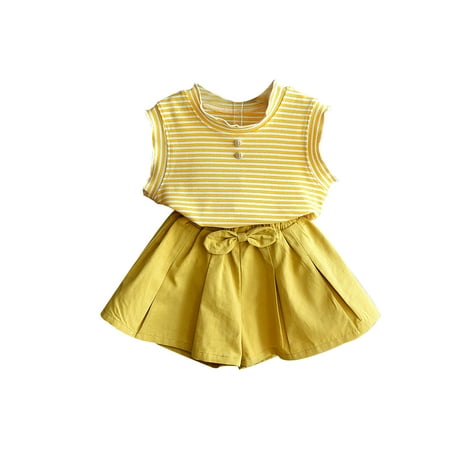 DNDKILG Toddler Baby Girls Summer T Shirts and Set Outfits Clothes Set Short Sleeve with Gold 1Y-6Y 130
DNDKILG Toddler Baby Girls Summer T Shirts and Set Outfits Clothes Set Short Sleeve with Gold 1Y-6Y 130