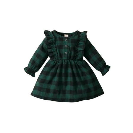 Meihuida Christmas Little Girls Dress Round Collar Long Sleeve Princess Skirt
Meihuida Christmas Little Girls Dress Round Collar Long Sleeve Princess Skirt