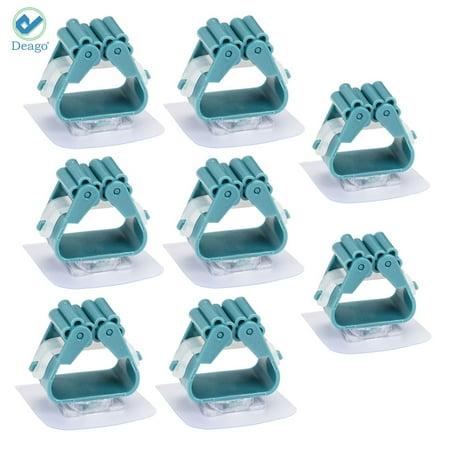 Deago 8 PCS Self Adhesive No Drilling Anti-Slip Broom Hook Mop Holder Grippers for Home Kitchen and Wardrobe (Blue)
Deago 8 PCS Self Adhesive No Drilling Anti-Slip Broom Hook Mop Holder Grippers for Home Kitchen and Wardrobe (Blue)