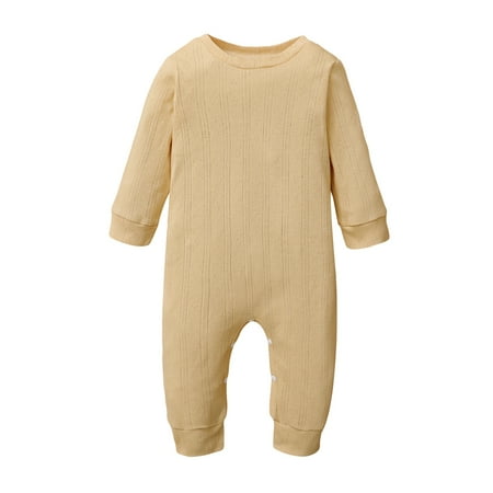 OLLUISNEO Newborn Baby Boys Romper Winter Romper Long Sleeve One-piece Jumpsuit 0-3 Months Yellow
OLLUISNEO Newborn Baby Boys Romper Winter Romper Long Sleeve One-piece Jumpsuit 0-3 Months Yellow