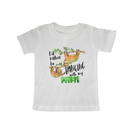 Inktastic Id Rather Be Hanging with my Mimi- Cute Sloths Gift Baby Boy or Baby Girl T-Shirt
Inktastic Id Rather Be Hanging with my Mimi- Cute Sloths Gift Baby Boy or Baby Girl T-Shirt