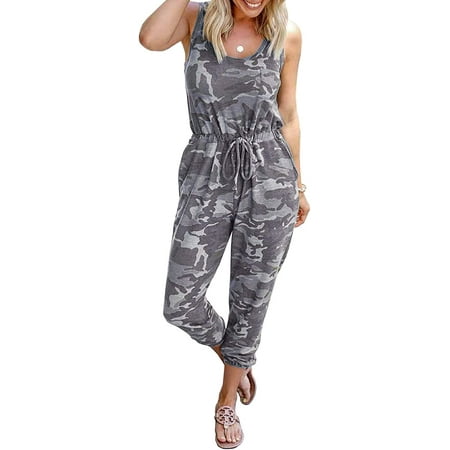 ZSYQWZNBB Women s Summer Jumpsuits Casual Sleeveless Jumpsuit Drawstring Elasitic Waist Romper Pajama
ZSYQWZNBB Women s Summer Jumpsuits Casual Sleeveless Jumpsuit Drawstring Elasitic Waist Romper Pajama