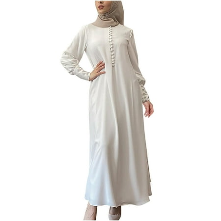 Aueoeo Maternity Photoshoot Dress Women s Loose Casual Dress Foundation Solid Color Large Dress Round Neck Long Sleeve Dress
Aueoeo Maternity Photoshoot Dress Women s Loose Casual Dress Foundation Solid Color Large Dress Round Neck Long Sleeve Dress