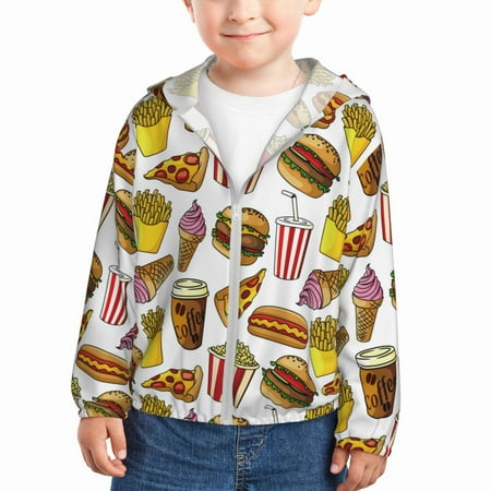 Sun Hoodie for Kids Cute Food Fries Pizza Drink Long Sleeve Swim Fishing Shirts Sun Protection Zip Up Jacket Clothing Athletic Hoodie
Sun Hoodie for Kids Cute Food Fries Pizza Drink Long Sleeve Swim Fishing Shirts Sun Protection Zip Up Jacket Clothing Athletic Hoodie