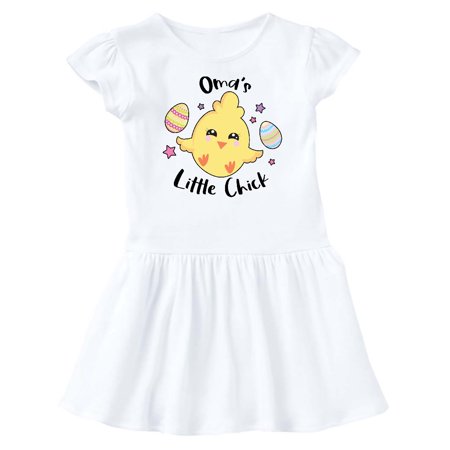 Inktastic Happy Easter Oma s Little Chick Gift Baby Girl Dress