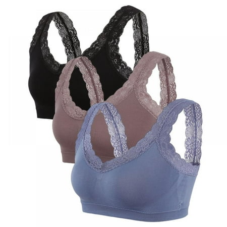 Xmarks Women Ladies Sexy V Neck Crop Top Bra Vest Lace Breathable Comfortable Soft Bustier Bralette Tank(3-Packs)
Xmarks Women Ladies Sexy V Neck Crop Top Bra Vest Lace Breathable Comfortable Soft Bustier Bralette Tank(3-Packs)