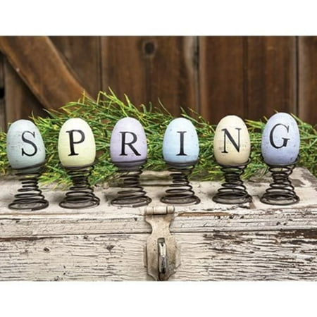 6/Set Eggs on Springs Spring
