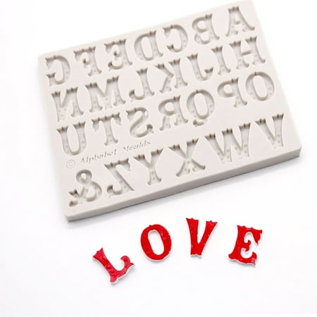 English Alphabets Letter Silicone Fondant Mold Chocolate Mould Cake Decor ToYWL