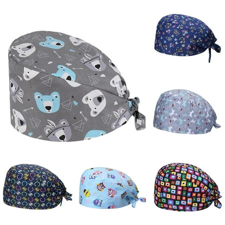Farfi Unisex Bear Leaf Floral Cotton Adjustable Sweat Absorbant Scrub Cap Bouffant Hat
Farfi Unisex Bear Leaf Floral Cotton Adjustable Sweat Absorbant Scrub Cap Bouffant Hat