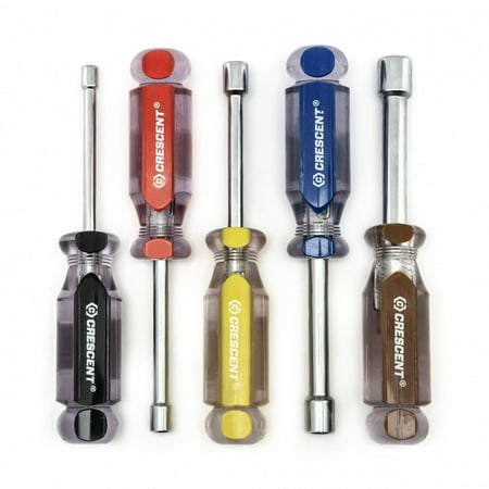 New Crescent CND5SAEN SAE Solid Shaft Tri-Lobe Acetate Nutdriver Set 5-Piece Each
New Crescent CND5SAEN SAE Solid Shaft Tri-Lobe Acetate Nutdriver Set 5-Piece Each