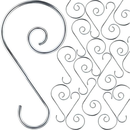 120 Pieces Christmas Ornament Hooks S Shape Hanger Hooks Swirl Scroll Ornament Hook for Christmas Tree Decorations Hanger (Silvery)
120 Pieces Christmas Ornament Hooks S Shape Hanger Hooks Swirl Scroll Ornament Hook for Christmas Tree Decorations Hanger (Silvery)