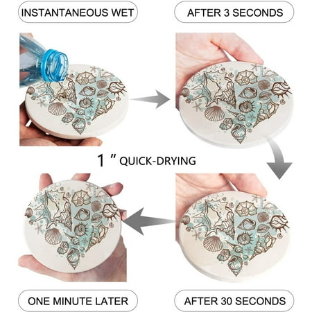 ZHANZZK Starfish Shell Set of 4 Round Coaster for Drinks Absorbent Ceramic Stone Coasters Cup Mat with Cork Base for Home Kitchen Room Coffee Table Bar Decor
ZHANZZK Starfish Shell Set of 4 Round Coaster for Drinks Absorbent Ceramic Stone Coasters Cup Mat with Cork Base for Home Kitchen Room Coffee Table Bar Decor