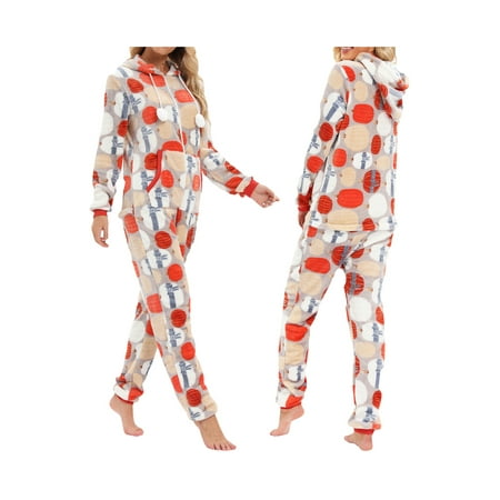 GuliriFei Women Flannel One Piece Jumpsuit Pajama Long Sleeve Hooded Zipper Closure Lounge Soft Warm Sleepwear
GuliriFei Women Flannel One Piece Jumpsuit Pajama Long Sleeve Hooded Zipper Closure Lounge Soft Warm Sleepwear