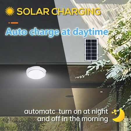Xewsqmlo Solar Ceiling Light Fixture Long Battery Life Lightweight for Kitchen Fixtures
Xewsqmlo Solar Ceiling Light Fixture Long Battery Life Lightweight for Kitchen Fixtures