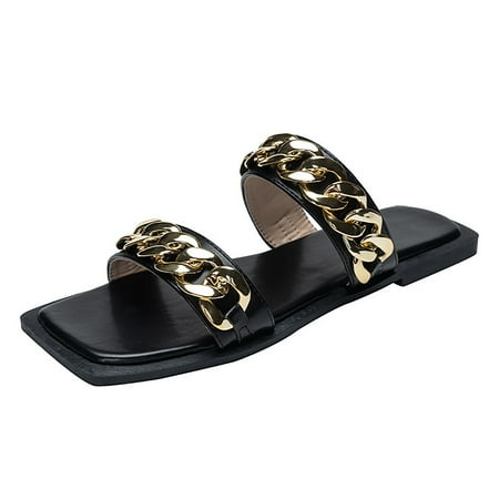 2DXuixsh Coffee Slippers Women Bottomed Slippers Fashion Chain Beach Flat Bottomed Women Sandals Bow Slides Shoes for Women Black Size 41
2DXuixsh Coffee Slippers Women Bottomed Slippers Fashion Chain Beach Flat Bottomed Women Sandals Bow Slides Shoes for Women Black Size 41