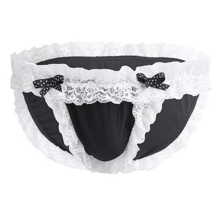 Zerlibeaful Mens Underwear Boxer Briefs Underwear Satin Lace Bow Thong Panties Panties Underpants
Zerlibeaful Mens Underwear Boxer Briefs Underwear Satin Lace Bow Thong Panties Panties Underpants