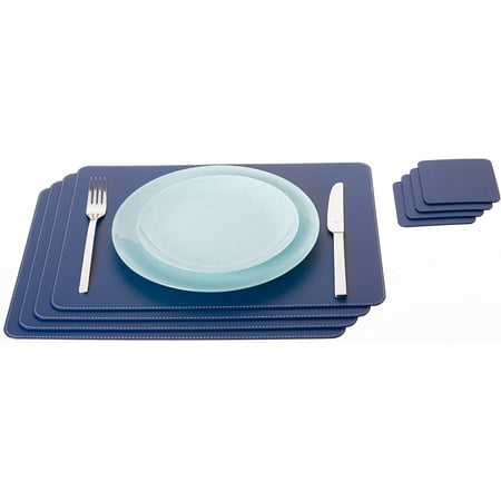 fangbisou Set of Black Placemats and Coasters 4 Table Mats and 4 Coasters Recycled Leather Place Mats 15.7 x 11.8 and Coasters 3.9 x 3.9
fangbisou Set of Black Placemats and Coasters 4 Table Mats and 4 Coasters Recycled Leather Place Mats 15.7 x 11.8 and Coasters 3.9 x 3.9