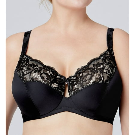 BRAMOUR Black Tribeca Balcony Bra US 48L UK 48HH NWOT