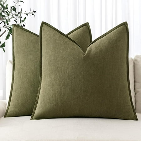 MIULEE Linen Pillow Covers 16x16 inch Olive Green Decorative Throw Pillow Covers Pack of 2 Soft Accent Farmhouse Couch Pillowcases Modern Home Decors for Sofa Cushion Living Room Bed
MIULEE Linen Pillow Covers 16x16 inch Olive Green Decorative Throw Pillow Covers Pack of 2 Soft Accent Farmhouse Couch Pillowcases Modern Home Decors for Sofa Cushion Living Room Bed