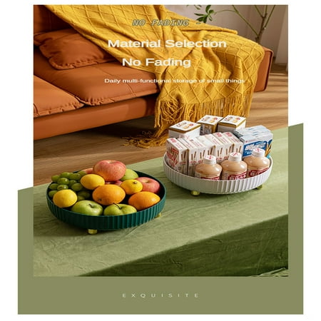 Storage Turntable Multifunctional Rotatable Cosmetic Storage Tray Kitchen Seasoning Bottle Storage Tray Desktop Fruit Turntable
Storage Turntable Multifunctional Rotatable Cosmetic Storage Tray Kitchen Seasoning Bottle Storage Tray Desktop Fruit Turntable
