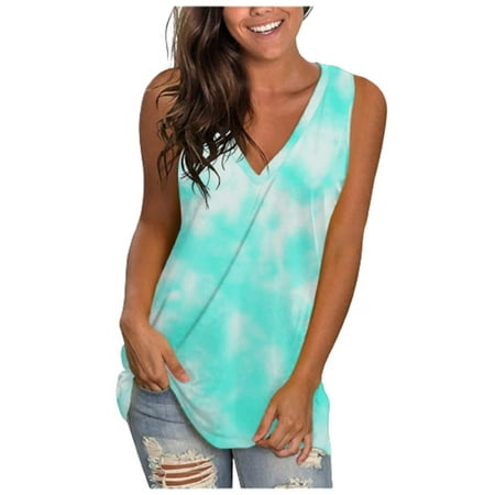 Casual Tops For Women Women s Fashion Printed Vest V-Neck Loose Sleeveless T-shirt Pullover Tops Bustier Tops For Women
Casual Tops For Women Women s Fashion Printed Vest V-Neck Loose Sleeveless T-shirt Pullover Tops Bustier Tops For Women