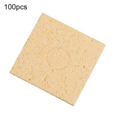 Feiruifan 100Pcs Welding Sponge High Temperature Resistance Reusable Yellow Soldering Iron Replacement Cleaning Pad for Electric Soldering Iron
Feiruifan 100Pcs Welding Sponge High Temperature Resistance Reusable Yellow Soldering Iron Replacement Cleaning Pad for Electric Soldering Iron