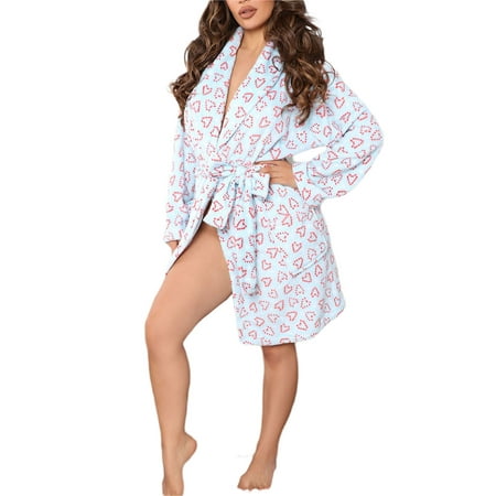 Carolilly Women Christmas Printed Pattern Nightgowns Long Sleeve Plush Plush Thick Warm Robe
Carolilly Women Christmas Printed Pattern Nightgowns Long Sleeve Plush Plush Thick Warm Robe