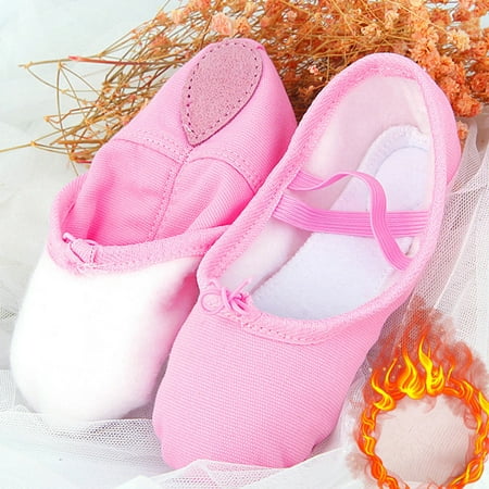 kpoplk Baby Dress Shoes Children Shoes Dance Shoes Warm Dance Ballet Performance Indoor Shoes Yoga Dance Baby Sandals Girl(PK2)