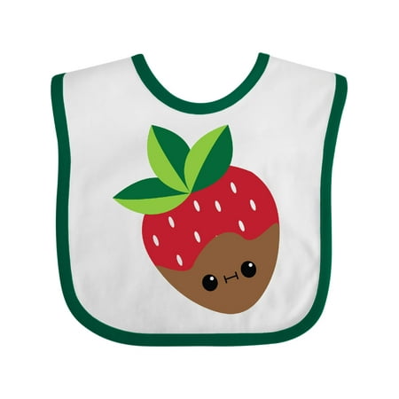 Inktastic Kawaii Chocolate Strawberry Gift Baby Boy or Baby Girl Bib